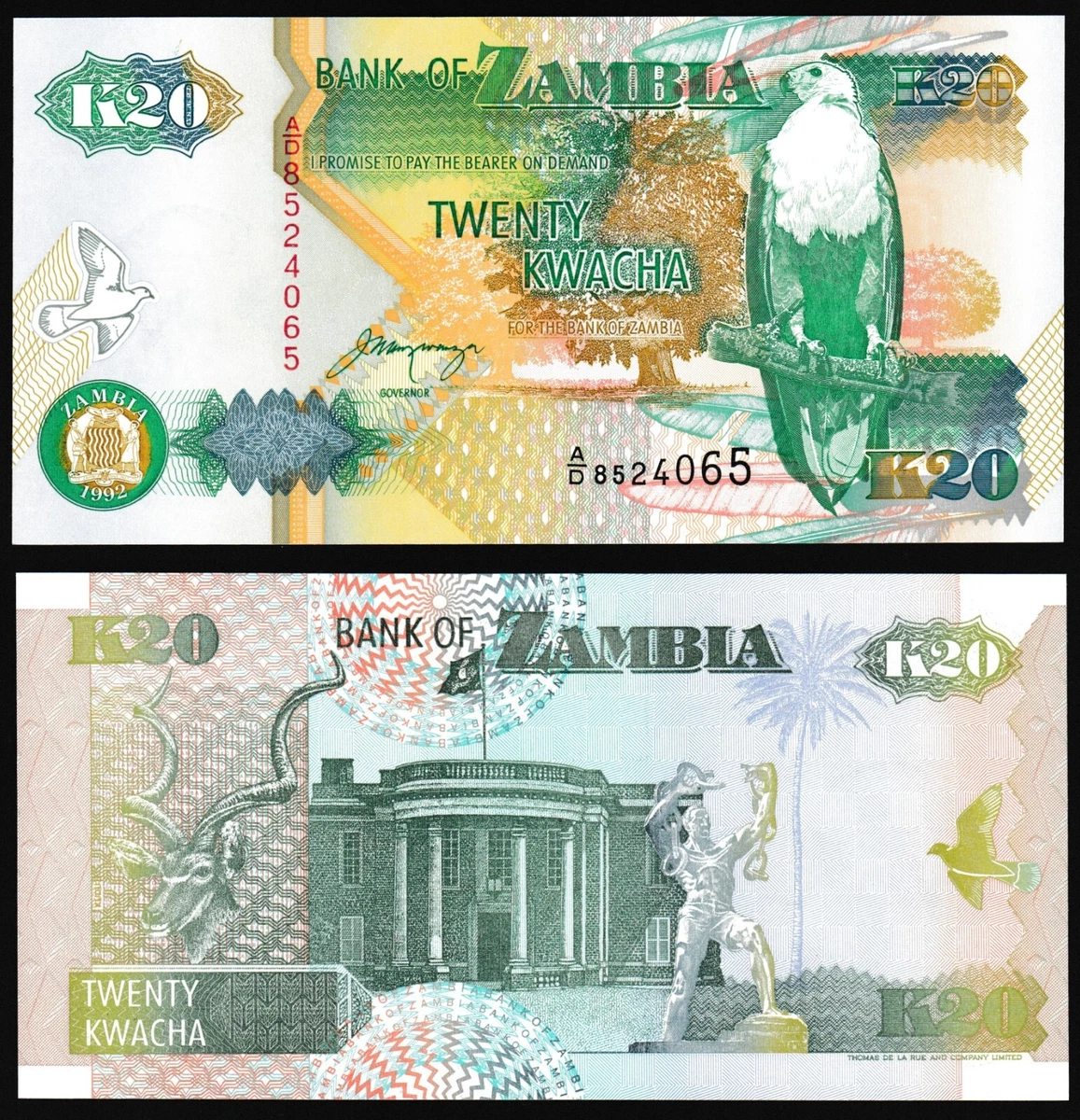 1992 Banknote Zambian Paper Money for sale | eBay