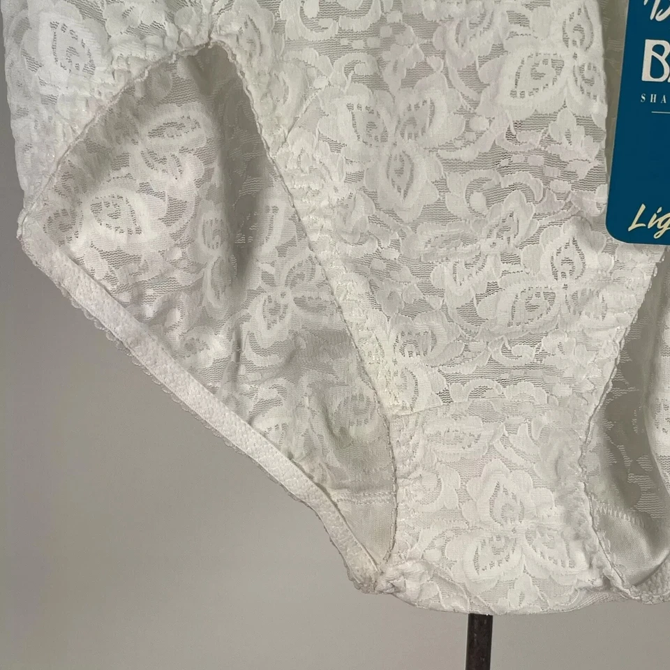 VTG Body by Bali Hi Cut Stretch Lace Panty Shapewear Contouring Brief Sz L 8732 - Image 3 of 4