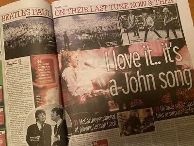 Paul McCartney Tour Interview John Lennon Newspaper Article Clipping Dec 2024