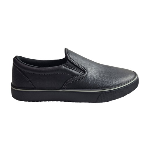 Tredsafe Ric Unisex 5Men/6Women Black Polyurethane Slip-On Shoes New - Picture 12 of 14