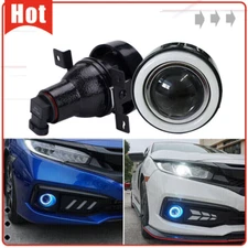 Blue LED DRL Angel Eye Halo Projector Fog Lights Lamps Fit 2016-2021 Honda Civic