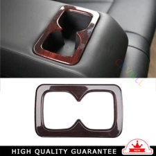 Rear Water Cup Holder Panel Trim Fit For Nissan Sentra 2013-2019 Red Wood Grain