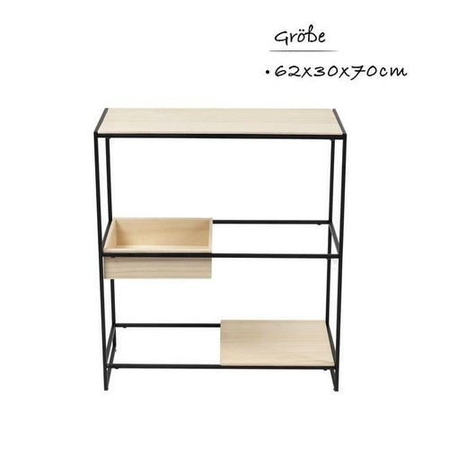 Standregal Trofast Dekoregal Industrial Look Metallregal 62x30x70 cm - 3 Fächer - Bild 3 von 7