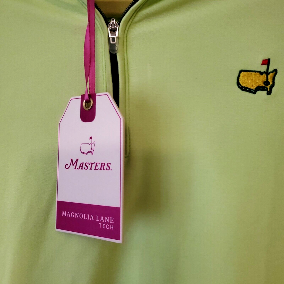 Masters Golf Women's Magnolia Lane Tech Quarter Zip Small Lime Green