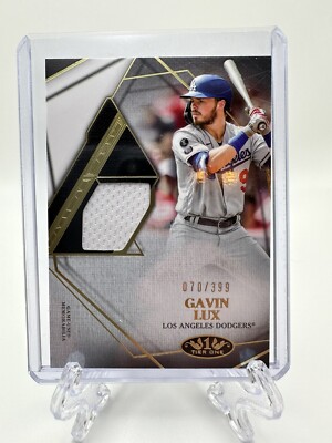 GAVIN LUX 2022 TOPPS TIER ONE JERSEY #070/399 LA DODGERS GAME USED RELIC 