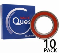 10PACK NACHI 6002-2NSE 15X32X9MM Double Rubber Seal Ball Bearings