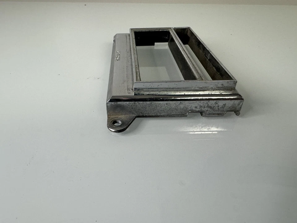 OEM 1968-1971 Chevrolet Corvette Radio Face Plate 7303275 Chrome - Image 4 of 4