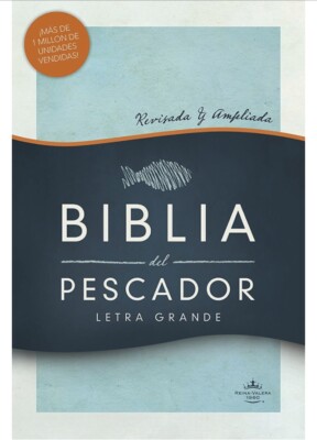Biblia del Pescador Letra Grande para Evangelismo Reina Valera 1960 tapa dura