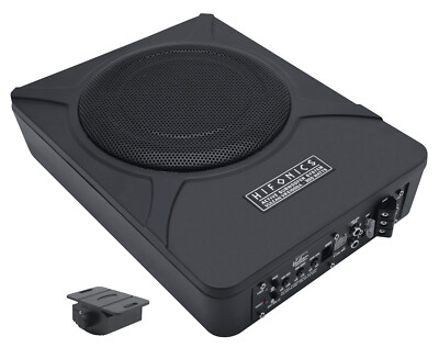 Hifonics VRX1000A 25cm 300 Watt Untersitz-Aktiv-Subwoofer flach Auto Verstärker