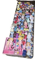 Huge Lot Of Melissa And  Doug Woddwn Magnetic Dress Up Dolls Outfit Clothes Set