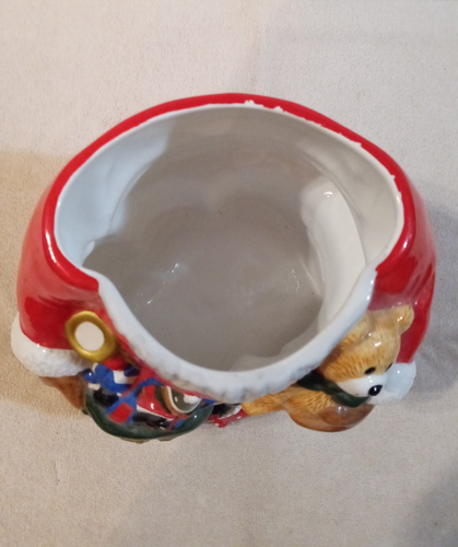 VTG JC Penny African American 12" SANTA with TOYS ceramic cookie jar - MINT - Picture 7 of 8