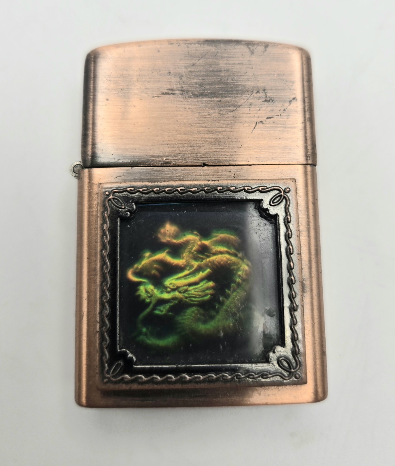 VTG ZIPPO Rare Asian Dragon Hologram Design