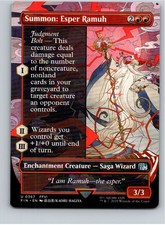 Magic the Gathering Summon: Esper Ramuh (Borderless) FINAL FANTASY MTG Free Ship