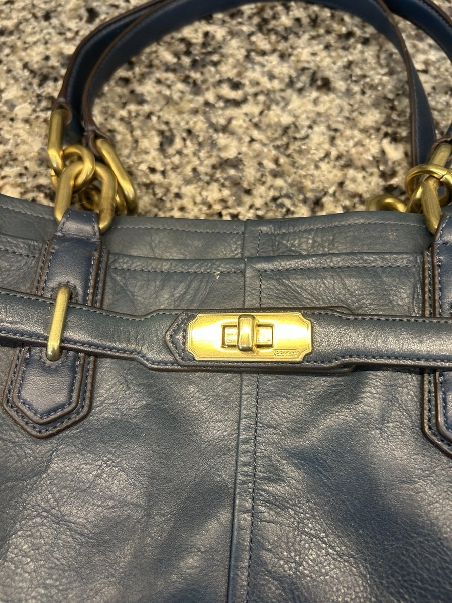 Coach Chelsea Jayden Black Leather Carry All Handbag J1276