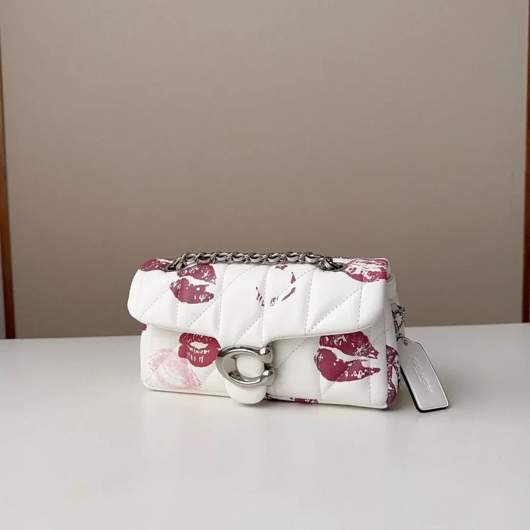 Coach CR114 Tabby Shoulder Bag 20 With Quilting And Lip Print