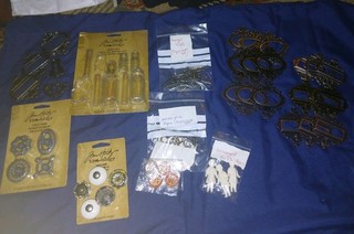 Bundle Tim Holtz Idea ology inc Salvaged Dolls Faucet Knobs Metal Plates Etc