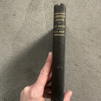 Elementary Lessons in Lip Reading, Martha Bruin  1927 Hardcover Nichols Press