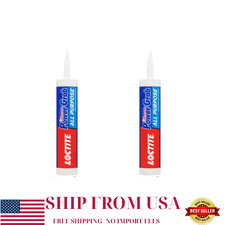 Power Grab All Purpose Instant Grab Construction Adhesive, White, 9 oz, 2-Pack