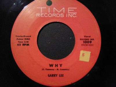 Garry Lee - Why / They Don't See - Used Vinyl Record 7 - G8100z