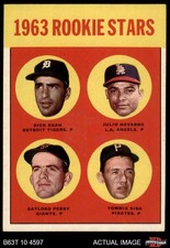1963 Topps #169 Gaylord Perry Rookie Stars 5 - EX