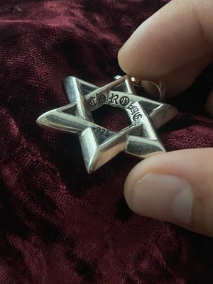 Chrome Hearts 6-Point Star of David Charm Pendant Large 925 Silver