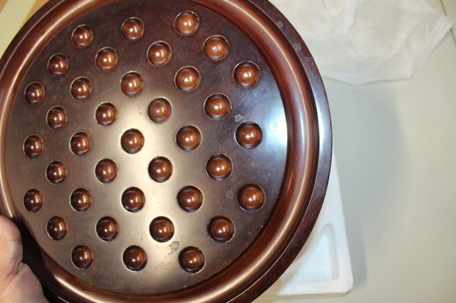 Vintage Jeu De Solitaire Board 1994 Wood Board Game & Genuine Marble Playing PCS - Picture 5 of 8