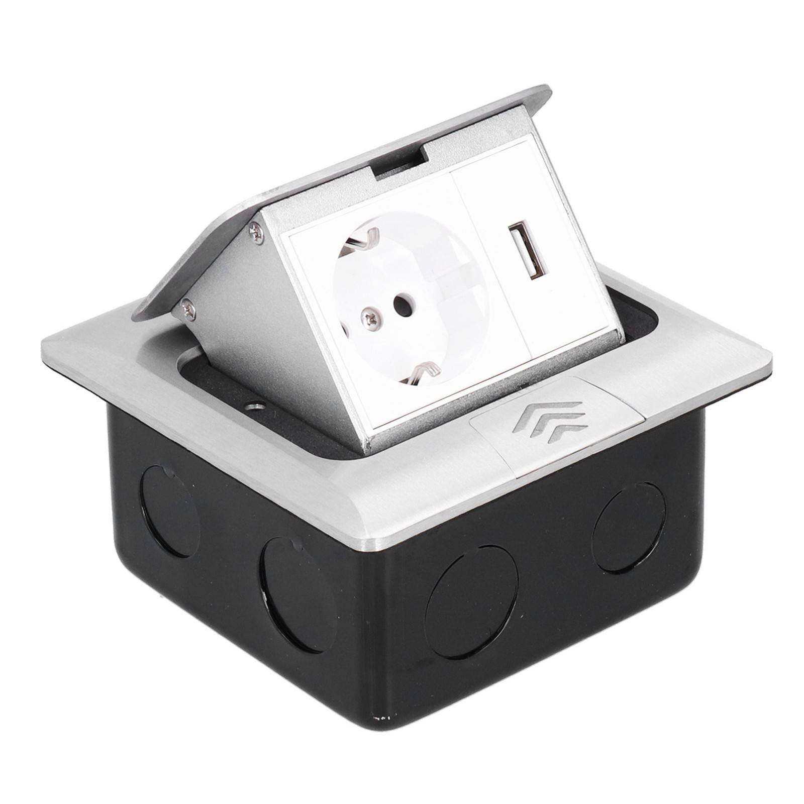 Floor Electrical Outlet Embedded Pop Up Socket Box EU Standard USB Power Accesso