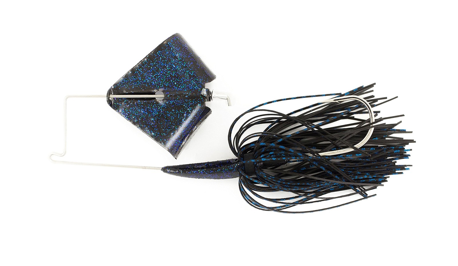 Nichols Lures RB24-38 Reflex Metal Flake Buzzbait Black & Blue 3/8 oz - Image 1