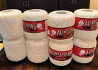 8-Aunt Lydia's Giant Crochet Thread 450 Yards Color 202 Art. 150 100% Cotton Lot