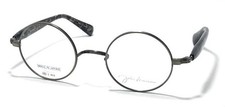 John Lennon JL-1137-3 Round Glasses Frame Matte Silver/Gray Demi Made in Japan