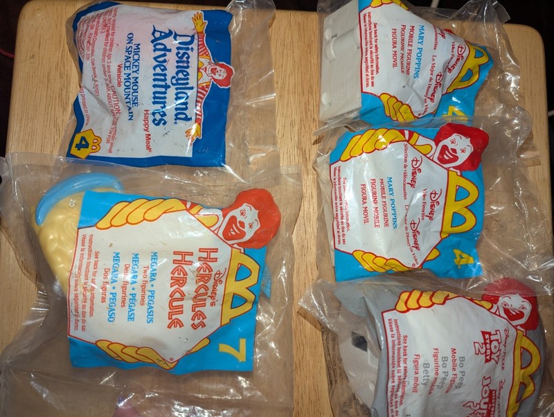 6 Disney McDonald's Happy Meal Toys Lot Sealed in Bags plus 4 others. lot of 10