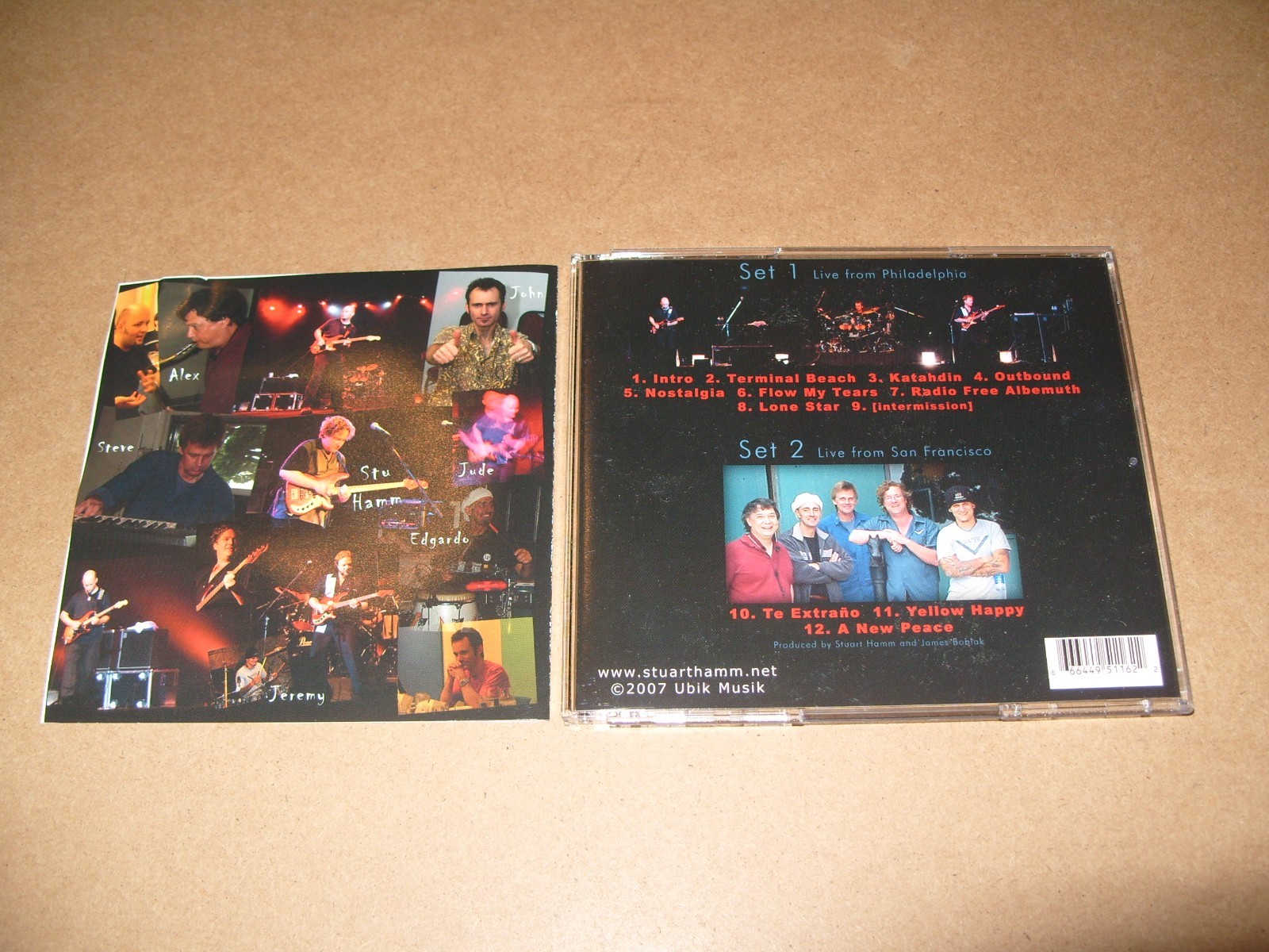 Stuart Hamm – Live Stu X 2 - Live From Philadelphia And San Francisco -CD EX