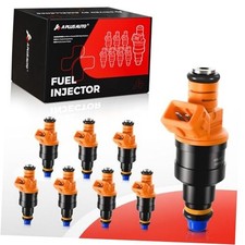 Fuel Injectors Set of 8, Compatible with Ford Lincoln Mercury 4.6L 5.0L Orange