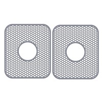 2X(SpüLbeckenmatte Aus Silikon, 2Er-Pack SpüLbeckenschutz FüR KüChenspüLe M6584