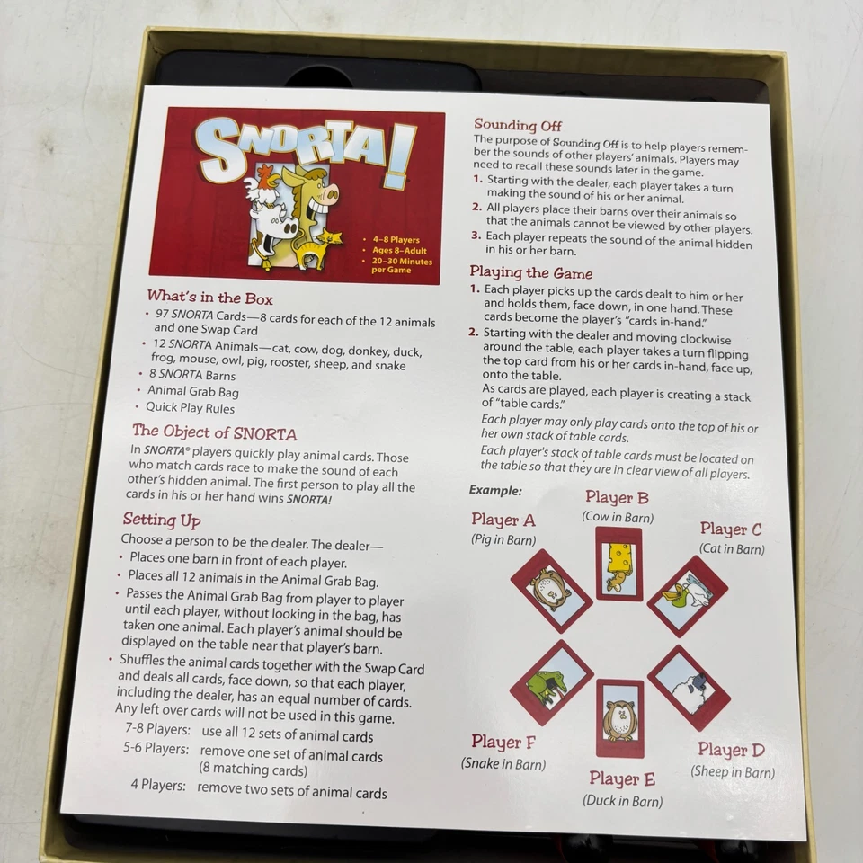 Snorta Game COMPLETE Out of the Box 2006 Farm Animals Party Family Kids - Image 3 of 4