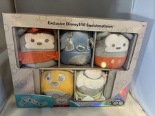 Disney 100 Squishmallows 5-Pack Box Set - Mickey, Minnie, Stitch, Simba, Tinker