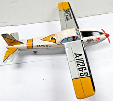RARE Vintage Tin Litho Friction PATROL PLANE Airplane A-1026-S by MOMOYA SHOTEN