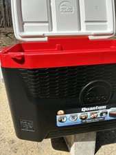 Igloo Quantum 55 cooler 90 Can capacity Made In USA 55 Quart Red White Black
