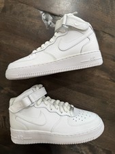 Nike Air Force 1 mid Triple White SKU DH2933-111 Gradeschool youth boy sz 4y