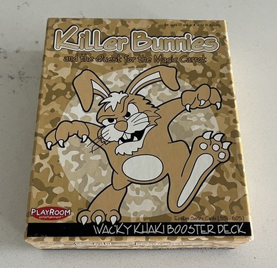 Playroom Ent. - Killer Bunnies Card Game NEW*, Wacky Khaki Booster Deck