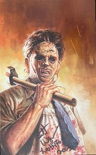 Texas Chainsaw Massacre BRETT WAGNER SIGNED 7 1/2 x 12 FOAM BOARD
