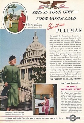 Zeitschriftenanzeige - 1938 - Pullman Train Cars - S.O.S. (#3)