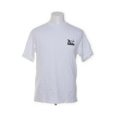 H&M, T-shirt, Größe: S, Unsure} LOOSE FIT, Weiß, Baumwolle, Print, Herren #cqe