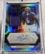 Panini Select Patrick Queen Silver Prizm Auto Patch  #/199 