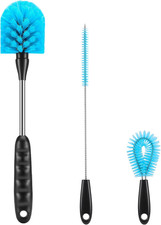 12.2 Inch Bottle Brush Set of Three  Washable Coffee Cups, Water Bottles, Baby...
