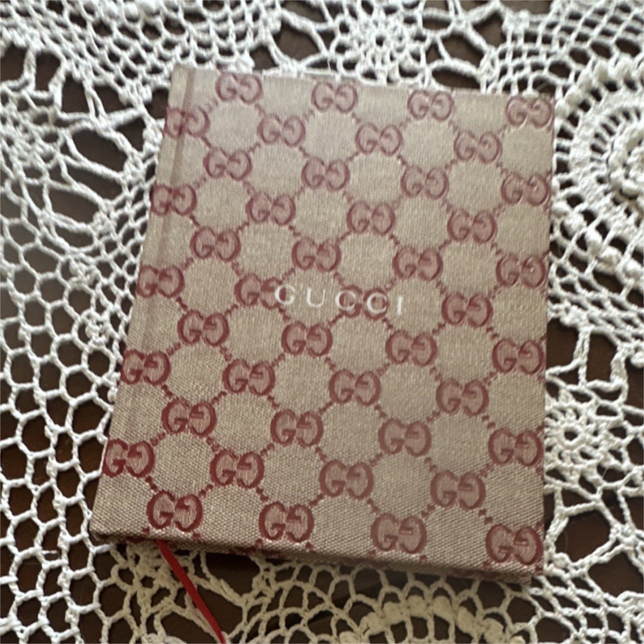 Gucci Monogram Fabric Cover Blank Journal Notebook, Luxury S