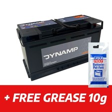 019 AGM Car Battery Dynamp DA95 12V 95Ah 850CCA + Free Clamp Grease