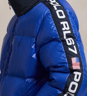 Polo Ralph Lauren フード付きジャケット L 160 Polo Ralph Lauren Big Boys Dark Blue Logo Down Puffer Jacket Blue