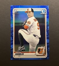 2020 Bowman Draft Carter Baumler Blue Refractor /150 1st #BD-117
