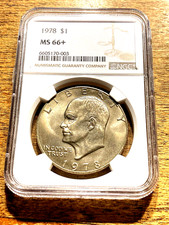 1978 IKE DOLLAR, NGC MS-66+ GREAT LOOKING, VERY HARD TO FIND IN MS-66+!!!